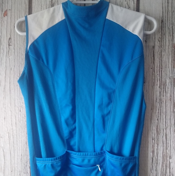 Specialized Men's Performance Cycling Jersey Full Zip Bue Back Pockets Size L - Picture 4 of 5